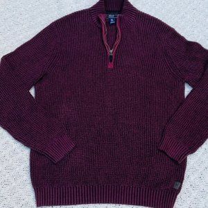 Bill Blass Men's XL Half Zip Bulky Pullover Sweater in Great Condition